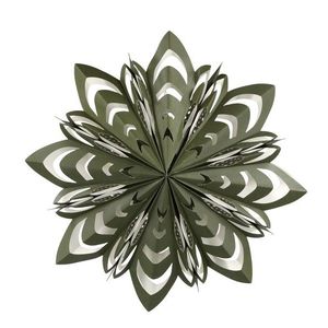 Olivová papírová zdobená hvězda Vintage Paper Star - 60 cm 52090021 obraz