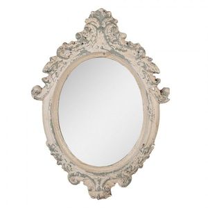 Béžovo-šedé antik nástěnné zrcadlo Chranité - 46*3*64 cm 52S332 obraz