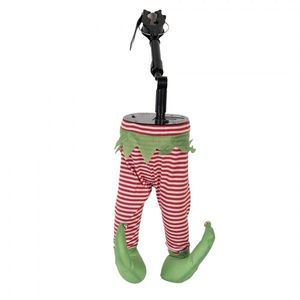 Vánoční dekorace Elfovo hýbající se nohy - 30*13*54 cm / 3*AA 66348 obraz