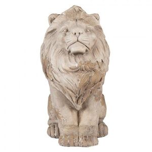 Béžová antik dekorace lva v barokním stylu Baroque - 31*20*41 cm 6MG0135 obraz