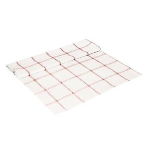 Bílo-červený károvaný běhoun Alma white/red - 50*140 cm 423401 obraz