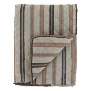 Latté přehoz s pruhy Aix Vintage Quilt - 130*180 cm 16114320 obraz