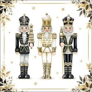 Ubrousky s Louskáčky Royal Nutcrackers - 33*33 cm (20ks) 33319990 obraz