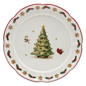 Keramický dezertní talířek se stromkem Chrissie - Ø 20, 5*2 cm 280821 obraz