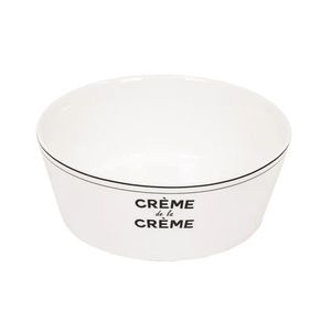 Krémová porcelánová salátová miska Crème de la Crème - Ø 17, 5*6, 5 cm 203379 obraz