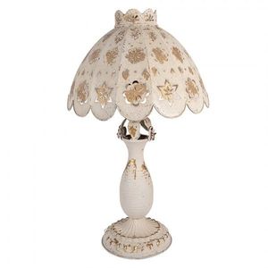 Béžová antik kovová lampa Camille - Ø 41*69 cm E27/ 1*60W 5LMC0054 obraz