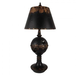 Černá antik kovová lampa Jallia - Ø 35*78 cm E27/ 1*60W 5LMC0053 obraz