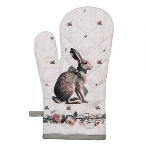 Bavlněná chňapka rukavice se zajícem Natural Linen Easter - 18*30 cm NLE44 obraz
