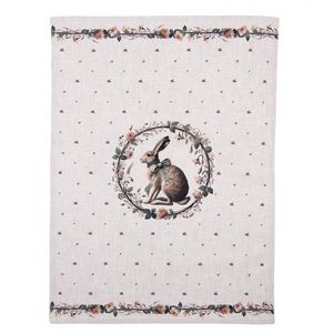 Bavlněná utěrka se zajícem Natural Linen Easter - 50*70 cm NLE42 obraz