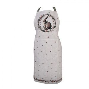 Bavlněná dámská zástěra se zajícem Natural Linen Easter - 70*85 cm NLE41 obraz