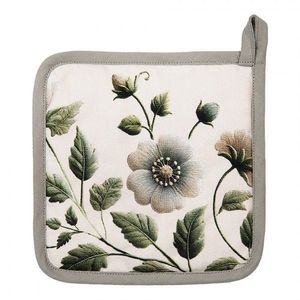 Béžová bavlněná chňapka - podložka s květy Gently Blooming - 20*20 cm GTB45 obraz