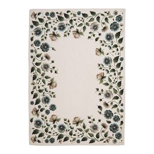 Béžová bavlněná utěrka s květy Gently Blooming - 50*70 cm GTB42 obraz
