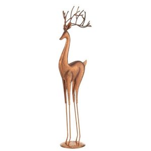 Měděná kovová dekorace jelen Deer S - 14*10*54 cm 45650 obraz