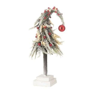 Vánoční zasněžený stromek s Led světýlky Xmas S - 15*15*45 cm 48779 obraz