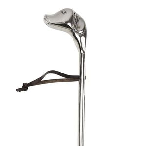 Stříbrná kovová lžíce na obouvání hlava pes retrívr - 50cm ABSLH obraz