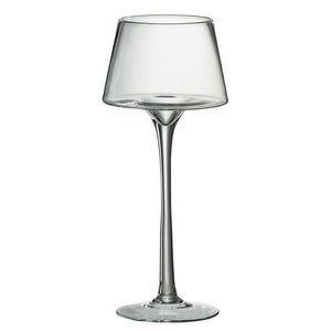 Skleněný veliký svícen na noze Hurricane - Ø 15*35 cm 88899 obraz