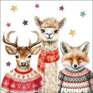 Bílé papírové ubrousky přátelé Friends - 33*33 cm (20ks) 33320325 obraz