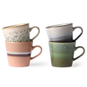 4ks retro hrnek na Cappuccino 70s virgo - 12*9, 5*8, 5cm / 300ml ACE6864antik obraz