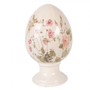 Vajíčko na podstavci s lučními květy Flowers of Love L - Ø 15*24 cm 6CE2401L obraz