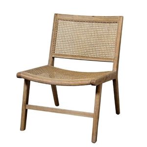 Přírodní dřevěné křeslo s výpletem Lounge French chair - 57*62*79 cm 40058200 obraz