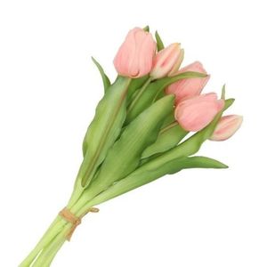 Kytice 7ks růžových realistických tulipánů Tulips - 17*30 cm 613777 obraz