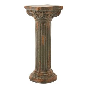 Zelený antik dekorační sloup pod květiny Antiqou - 35*35*92 cm 60318 obraz