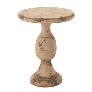 Béžový antik odkládací stůl Antiqou French - Ø 41*58 cm 60310 obraz