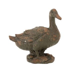 Zelená antik venkovní dekorace kachna Antiqou - 35*18*36 cm 60322 obraz