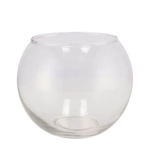Baňatá skleněná váza Sphere transparent - Ø 17*14 cm 311004 obraz