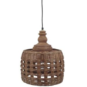 Přírodní antik závěsné světlo lampa z proutěného ratanu - Ø 31*38cm/ E27/ 25W 71145300 obraz