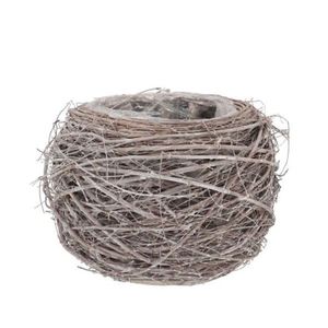 Proutěný květináček z jilmových větví Nature Jilm grey - Ø 11*8 cm 780048 obraz