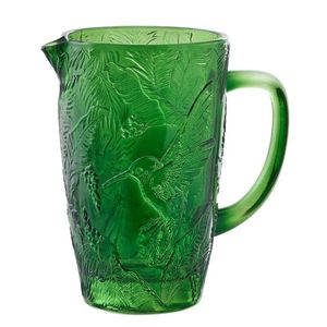 Zelený skleněný džbán kolibřík Hummin Bird - 19*12*19 cm / 1000 ml 63448 obraz