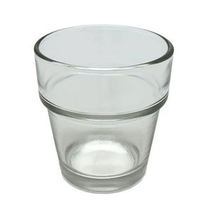 Transparentní skleněný svícen na čajovou svíčku - Ø 7*7 cm 02585 obraz