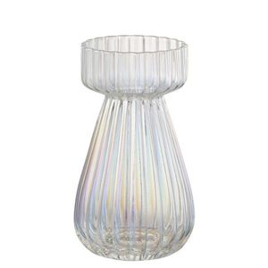 Duhová skleněná vázička s žebrováním Tippo - Ø 8*14 cm 48221 obraz