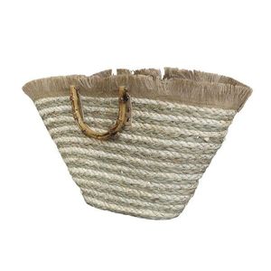Přírodní hnědá plážová taška košík Beach Bag - 58*14*33 cm 15027700 obraz