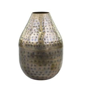 Mosazná antik kovová dekorační váza Tiana - Ø 10*15 cm 64080413 obraz