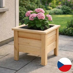 Tradgard Dřevěný květináč Maceta - 40 x 40 x 37 cm obraz