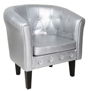 Miadomodo Chesterfield 58 x 71 x 70 cm stříbrné obraz