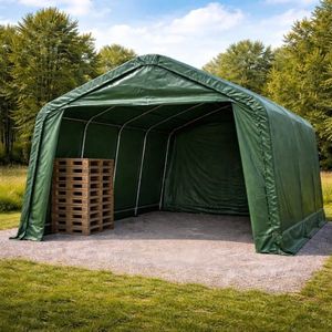 Plachtová hala 3, 3×4, 8 m PVC 550 g/m² zelená obraz