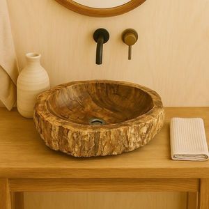 Kamenné umyvadlo na desku 30–40 cm obraz