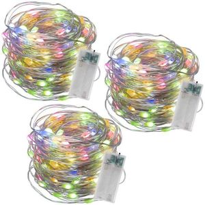 LED světelný řetěz 3x40 LED, barevný, časovač, vnitřní, 4m obraz