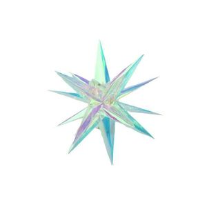 LED vánoční hvězda 40 cm, 40 barevných světel, 3D dekorace obraz