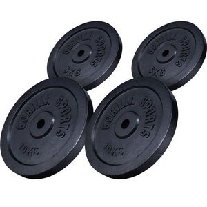 Gorilla Sports Sada zátěžových kotoučů, 2 x 10 kg, 2 x 5 kg obraz