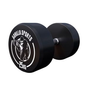 Gorilla Sports Jednoruční činky černo/bílé, 2 x 25 kg obraz