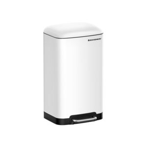 Kuchyňský odpadkový koš 30 l bílý, pedál, tiché zavírání obraz