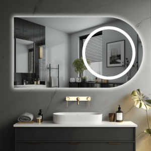 Koupelnové LED zrcadlo 80×60 cm obraz