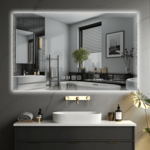 Luxusní koupelnové LED zrcadlo 90×70 cm obraz