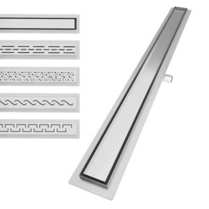 Aquamarin Sprchový podlahový žlab hladký, 140 cm obraz