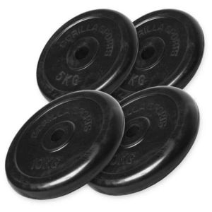 Gorillasports Sada zátěžových kotoučů 30 kg, 2x5kg a 2x10kg obraz