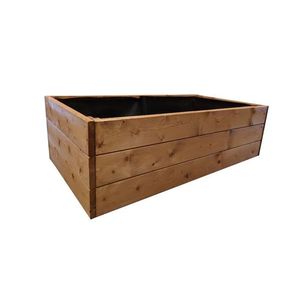 Gaboni 87427 Dřevěný vyvýšený záhon 136 x 78 x 42 cm obraz